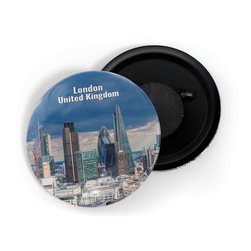 dhcrafts Fridge Magnet Multicolor Famous Tourist Place London England D8 Glossy Finish Design Pack of 1
